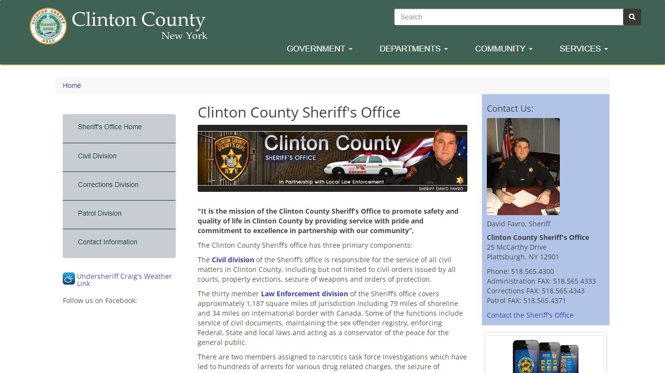 Clinton County Sheriff's Office | Clinton County New York